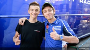 Valentino Rossi and Luca Marini 